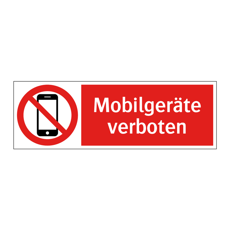 Mobilgeräte verboten