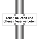 Feuer, Rauchen und offenes Feuer verboten