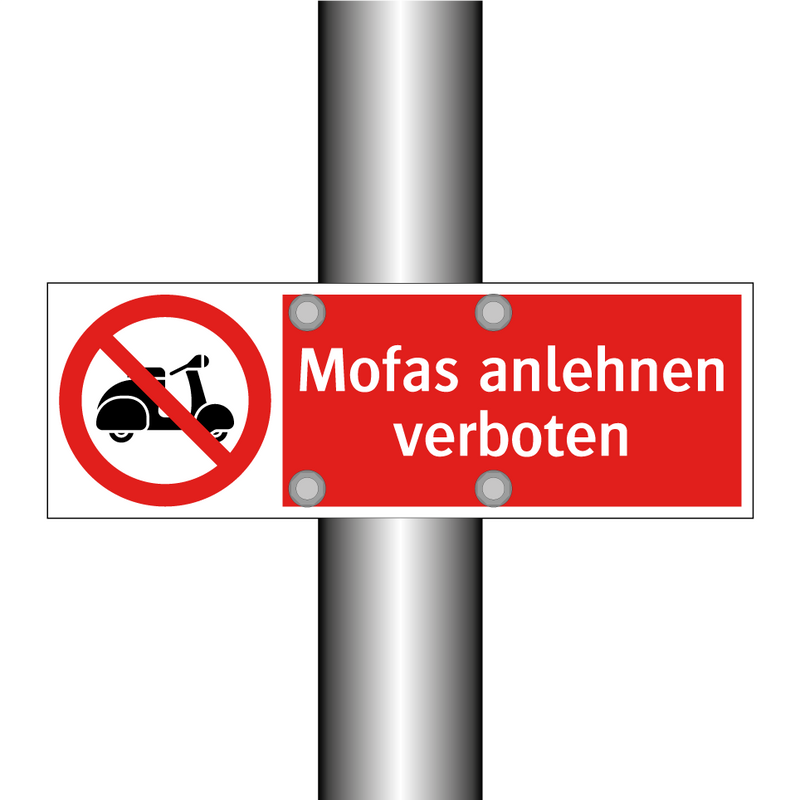 Mofas anlehnen verboten