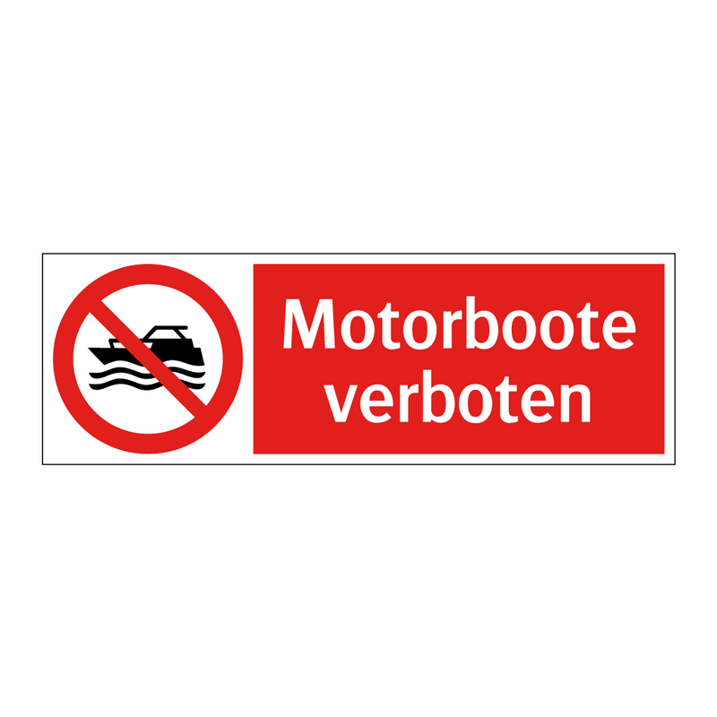 Motorboote verboten