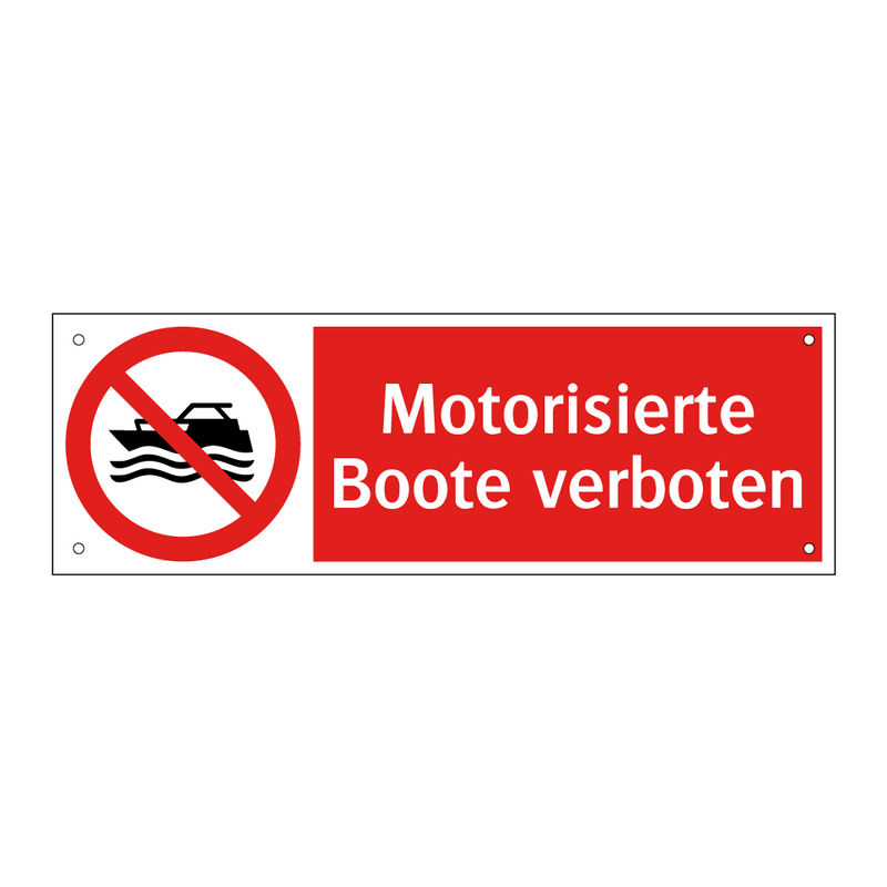 Motorisierte Boote verboten