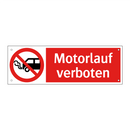 Motorlauf verboten