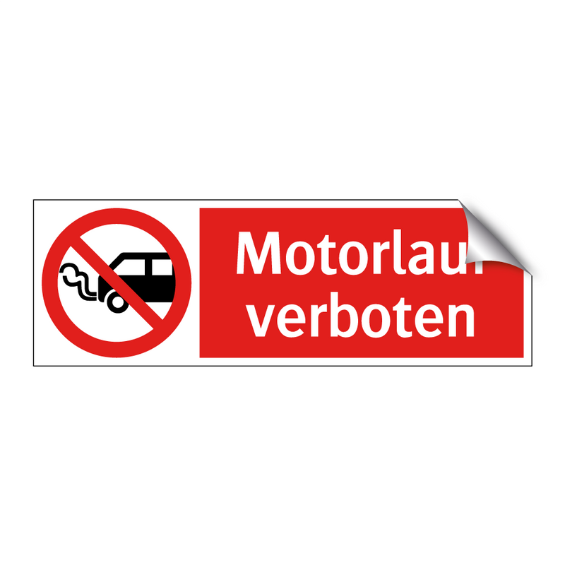 Motorlauf verboten