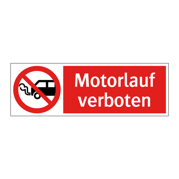 Motorlauf verboten