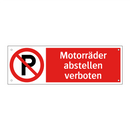 Motorräder abstellen verboten