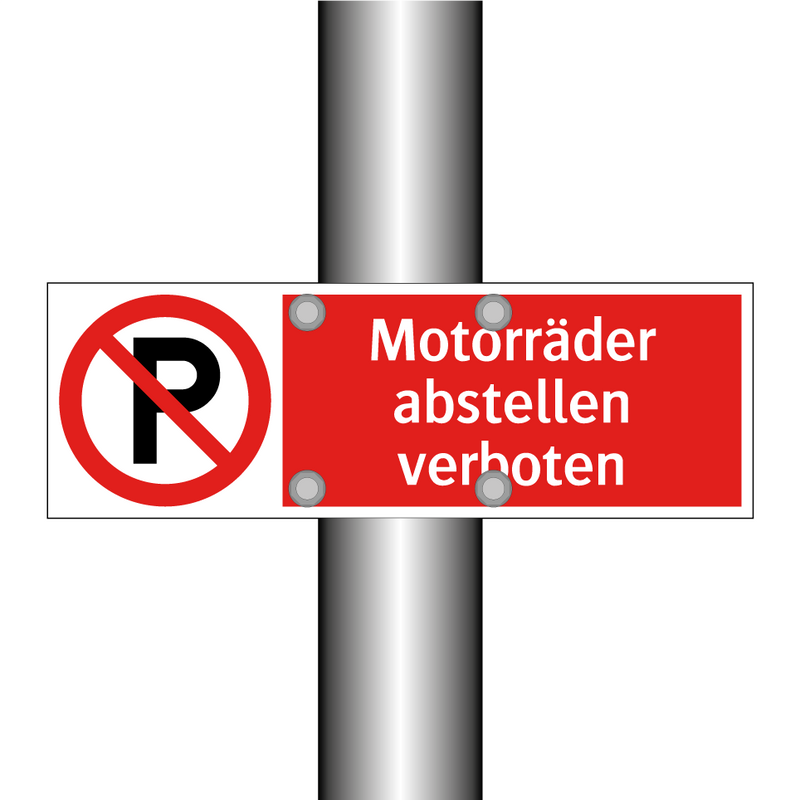 Motorräder abstellen verboten