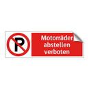 Motorräder abstellen verboten