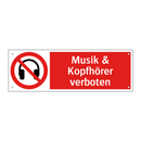 Musik & Kopfhörer verboten