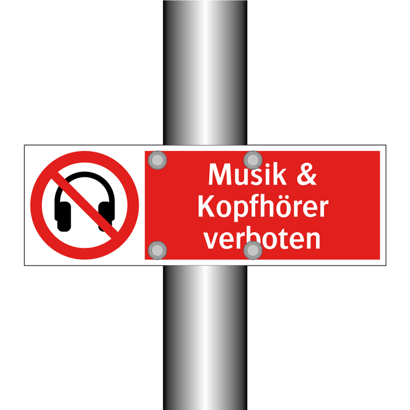 Musik & Kopfhörer verboten