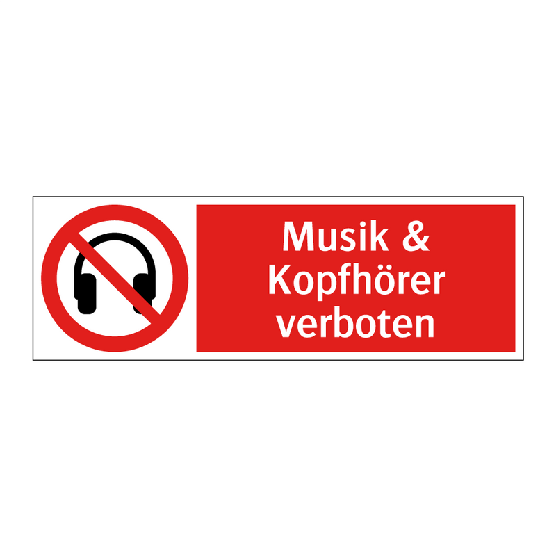 Musik & Kopfhörer verboten