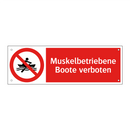 Muskelbetriebene Boote verboten