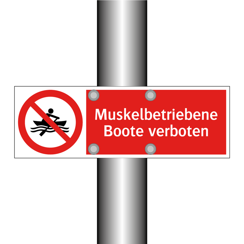 Muskelbetriebene Boote verboten