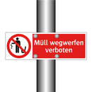 Müll wegwerfen verboten