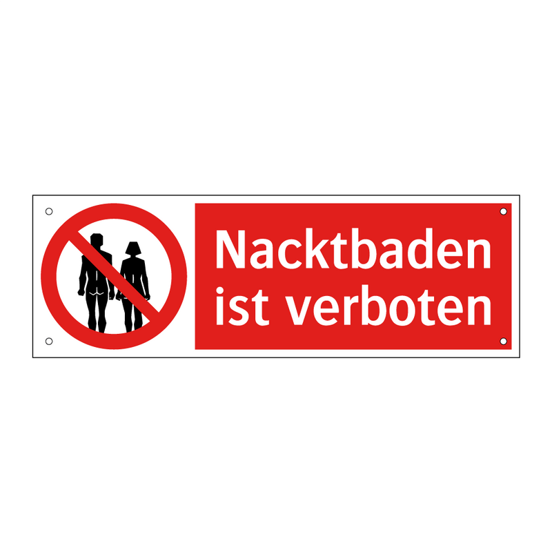 Nacktbaden ist verboten