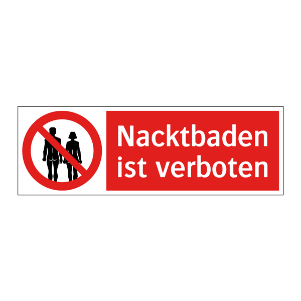 Nacktbaden ist verboten