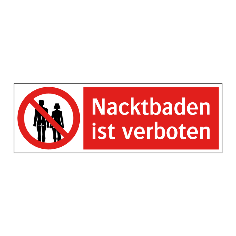 Nacktbaden ist verboten