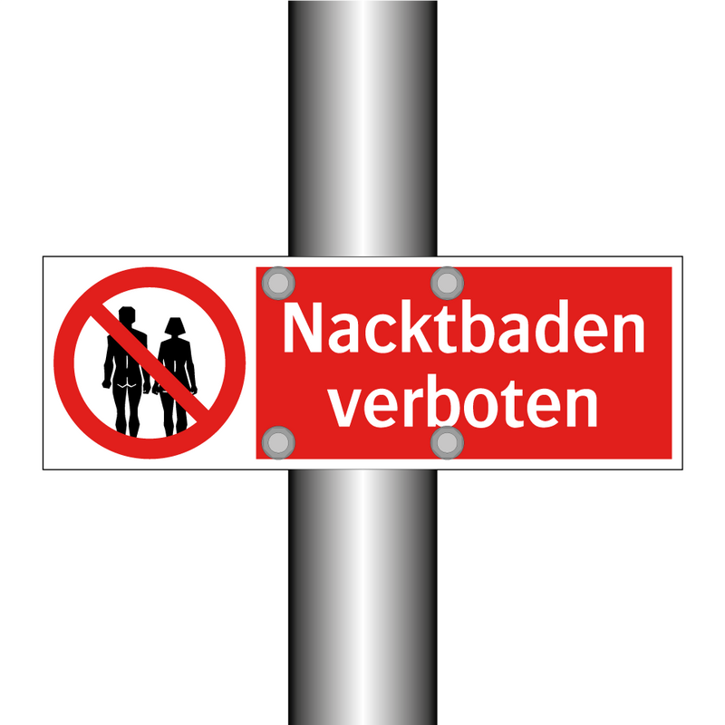 Nacktbaden verboten