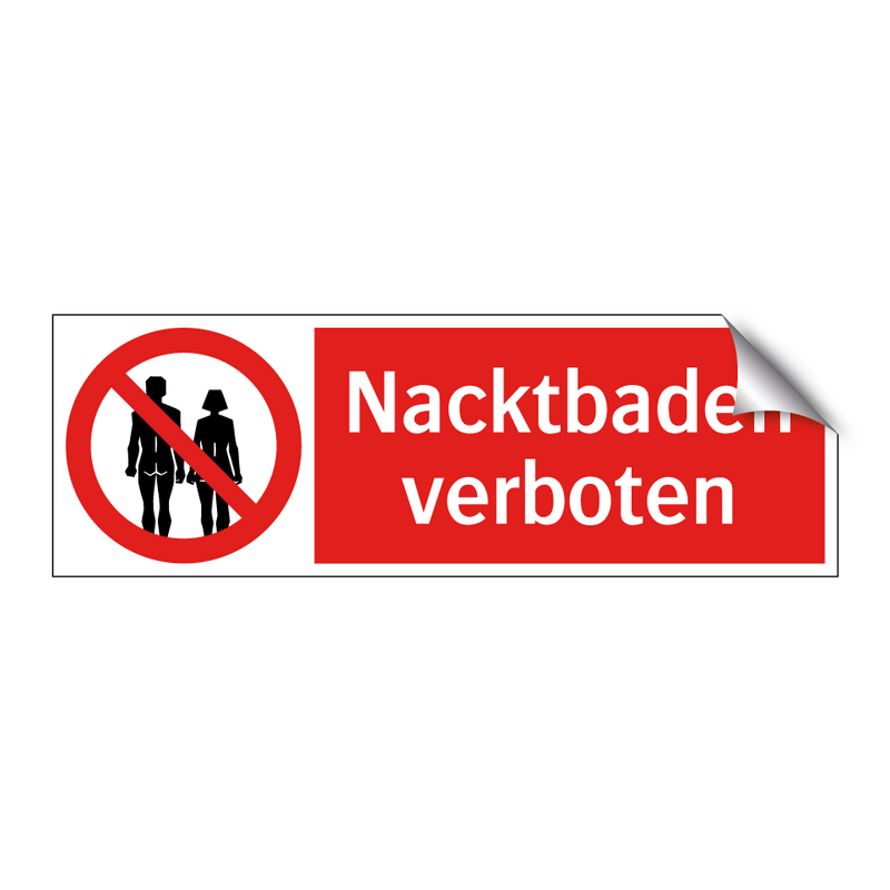 Nacktbaden verboten