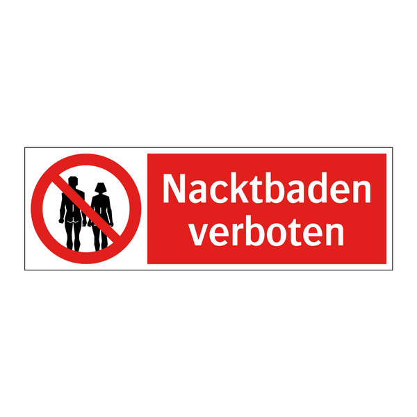 Nacktbaden verboten