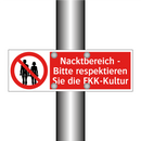 Nacktbereich - Bitte respektieren Sie die FKK-Kultur