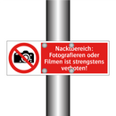 Nacktbereich: Fotografieren oder Filmen ist strengstens verboten!