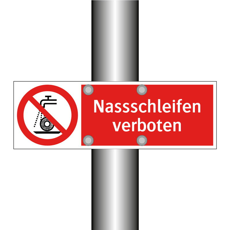 Nassschleifen verboten