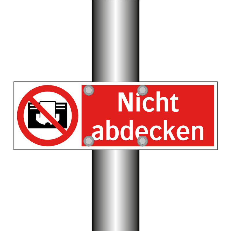 Nicht abdecken