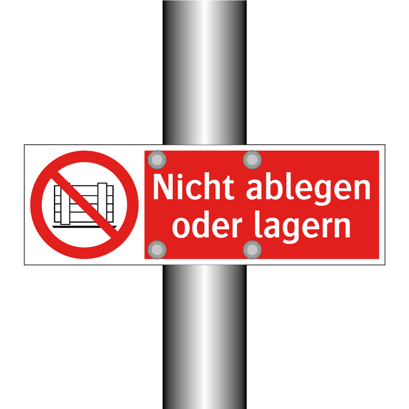 Nicht ablegen oder lagern