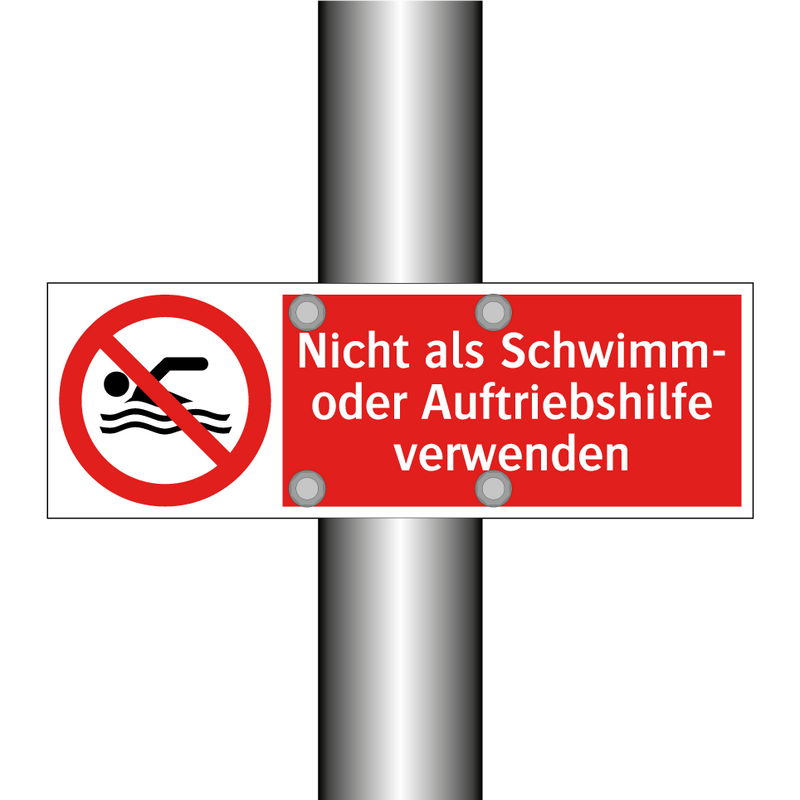 Nicht als Schwimm- oder Auftriebshilfe verwenden