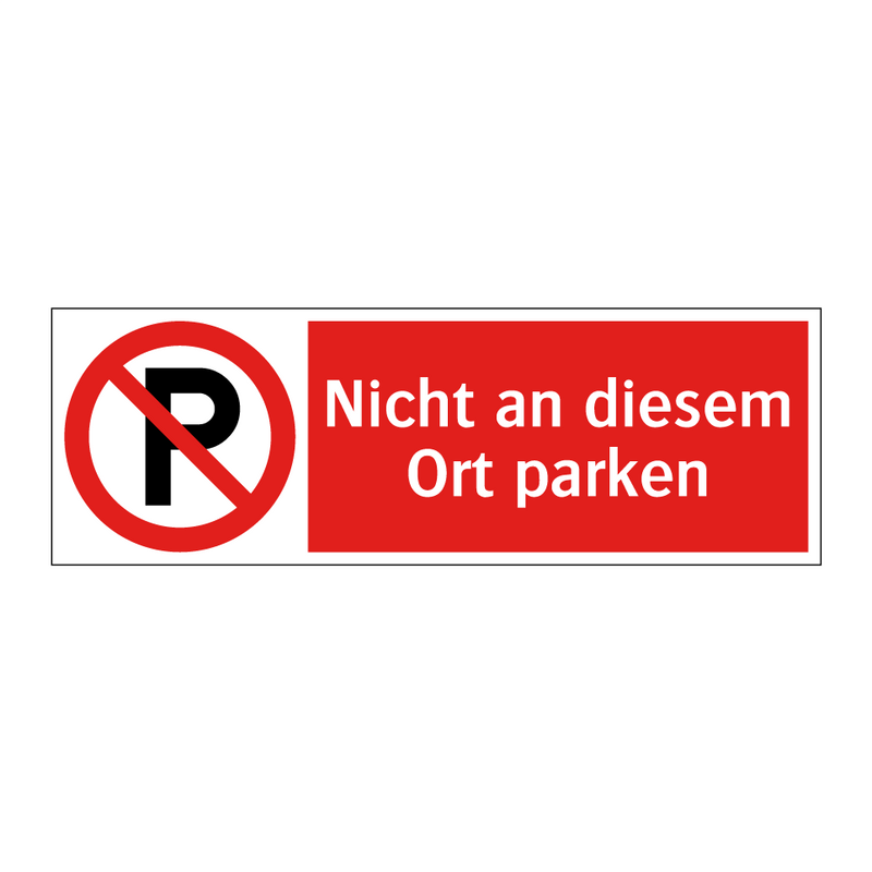 Nicht an diesem Ort parken