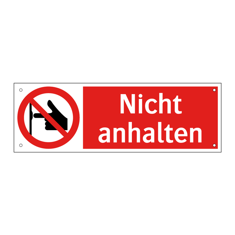 Nicht anhalten