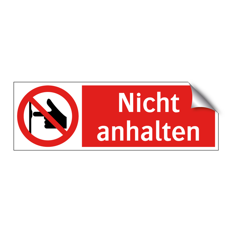 Nicht anhalten
