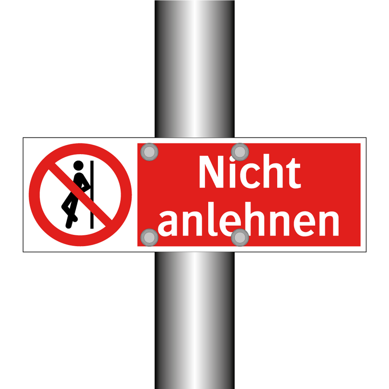 Nicht anlehnen