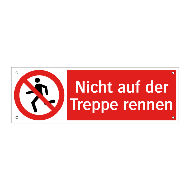 Nicht auf der Treppe rennen