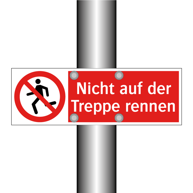 Nicht auf der Treppe rennen