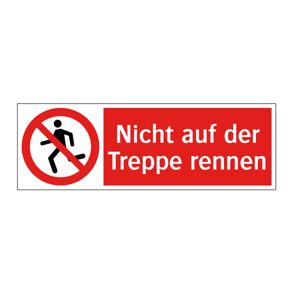Nicht auf der Treppe rennen