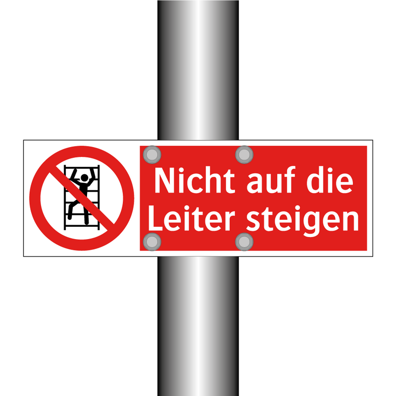 Nicht auf die Leiter steigen