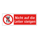 Nicht auf die Leiter steigen