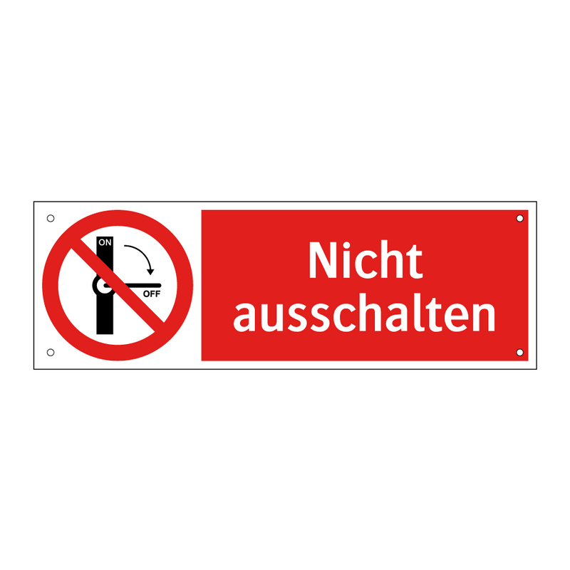 Nicht ausschalten