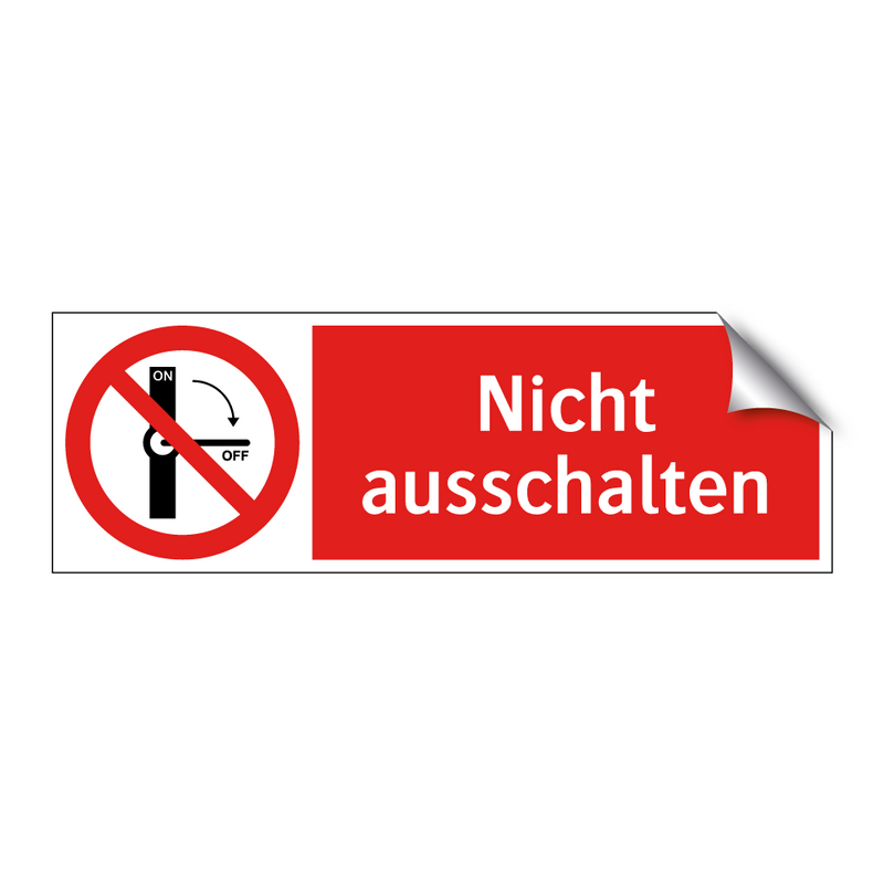 Nicht ausschalten