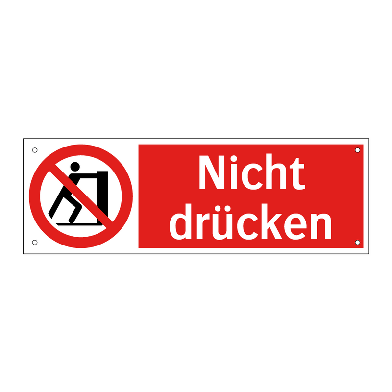 Nicht drücken