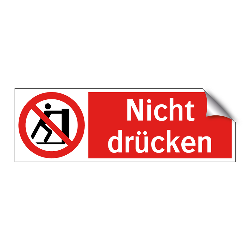 Nicht drücken