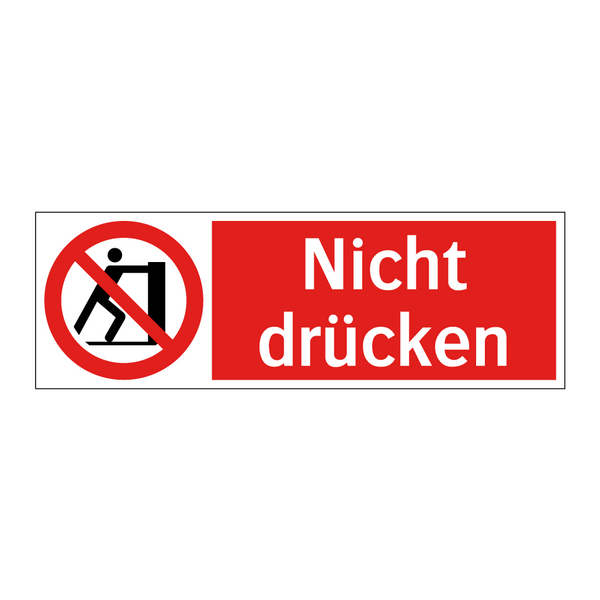 Nicht drücken
