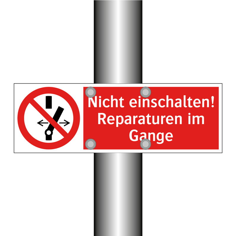 Nicht einschalten! Reparaturen im Gange