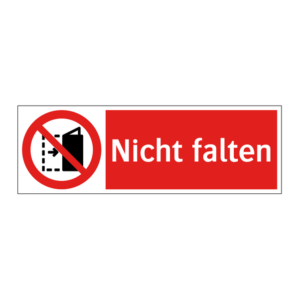 Nicht falten