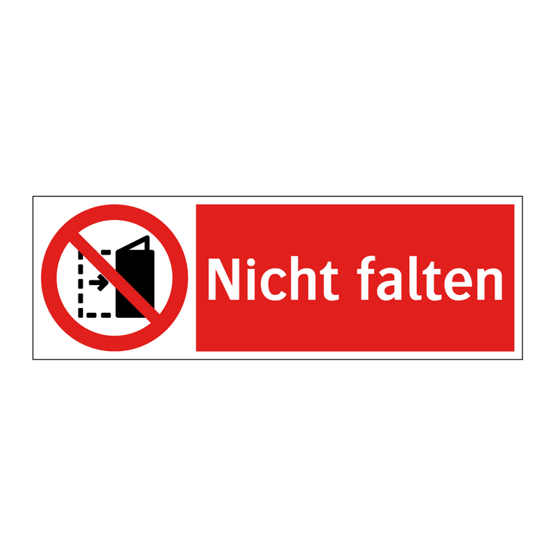 Nicht falten
