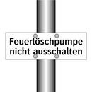 Feuerlöschpumpe nicht ausschalten