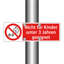 Nicht für Kinder unter 3 Jahren geeignet