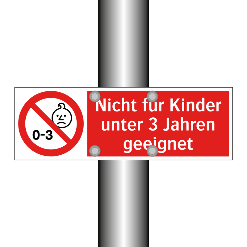 Nicht für Kinder unter 3 Jahren geeignet