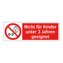 Nicht für Kinder unter 3 Jahren geeignet